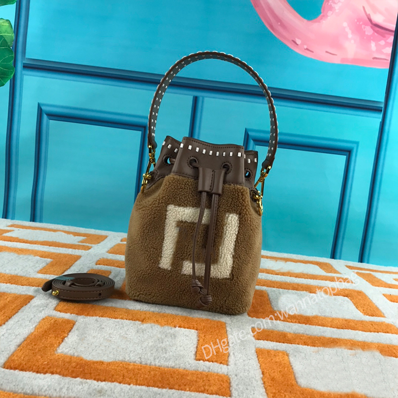 

Top Quality Luxurys Designer Shoulder bags Fashion Women Crossbody Handbags mini The lambs wool Tote phone bag shopping handbag Clutch purse ladies wallet, Khaki