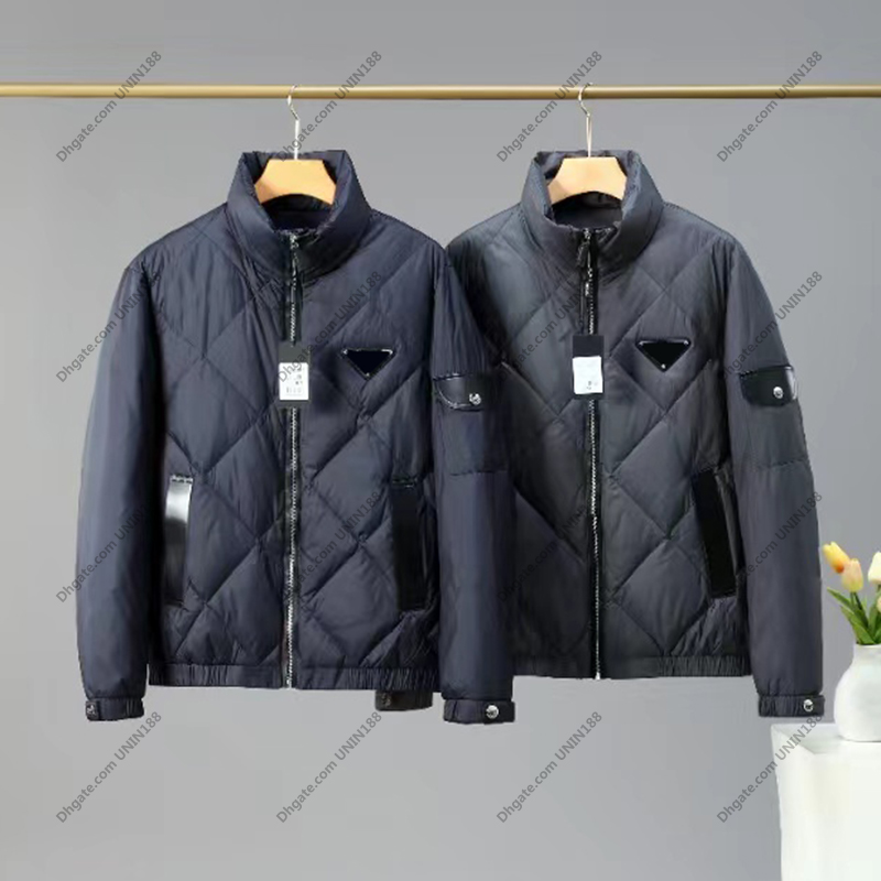 

Italy Famous luxury Men Goose Down Jackets Camouflage North Winter Coat Triangular Shape Badge Series Comfortable And Warm Jacket Man Clothing size -3XL, Gray