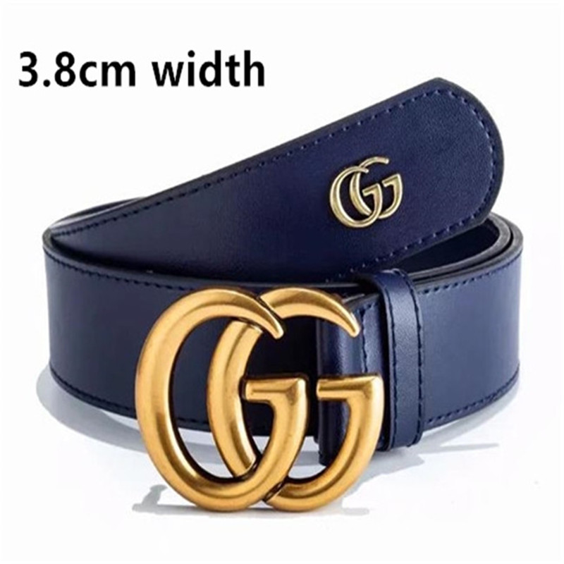

Fashion Designer Genuine Leather gucci Belts For Mens Casual Waistband Gold Smooth gucci louis vuitton belt, 3.8cm width