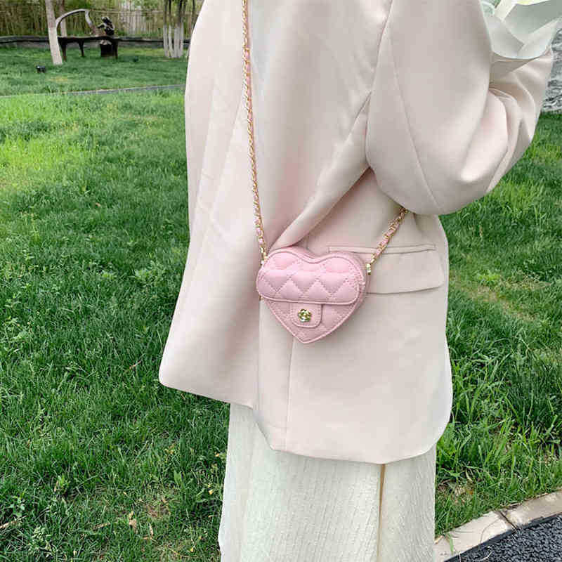 

Shopping Bag Small Women Heart Fashion Shoulder Bag Crossbody Pu Leather Padded Cute Handbag Luxury Brand Designer Chain Messenger Sac 220723, Plastic bag