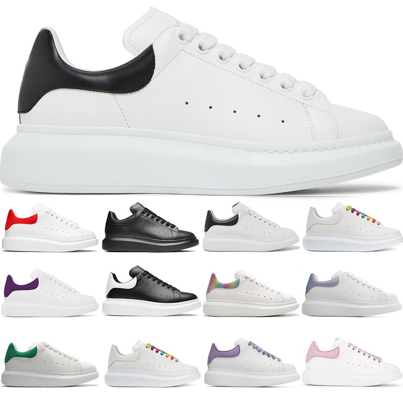 

Luxury Fashion Designer Casual Shoes For Men Women Plate-forme Sneaker Leather Suede Platform Sneakers Triple Black Red Chunky Sole Winter Trainers Mqceen, 18