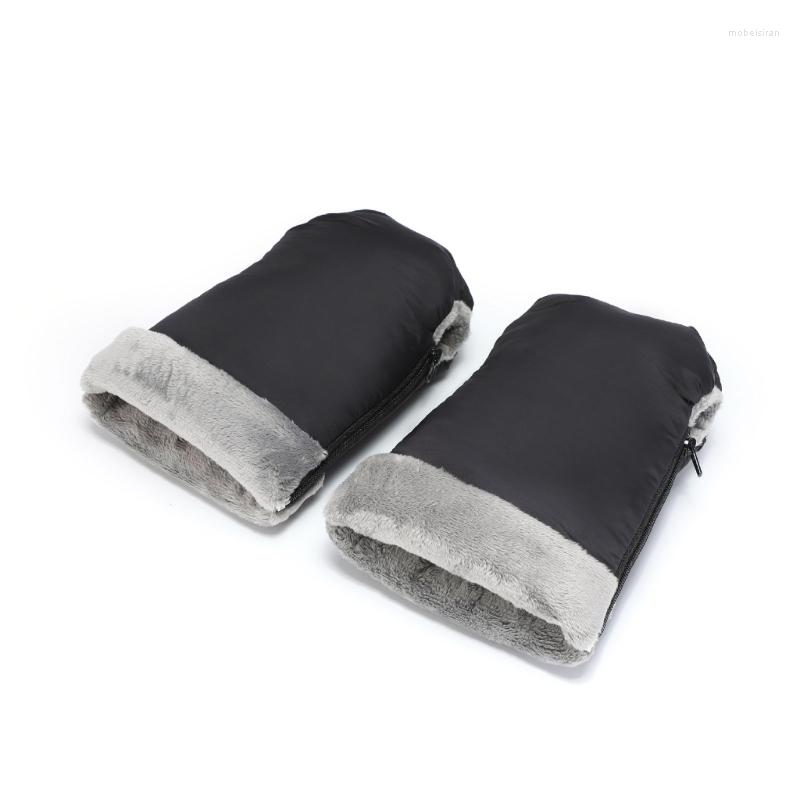 

Stroller Parts Baby Hand Muff Universal Warm Mittens Gloves With Fleece Lining Zipper Pushchair Accessories