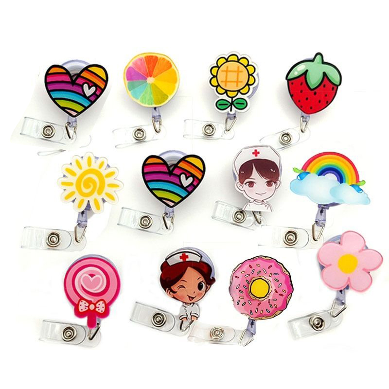 

Key Rings Cute Credit Card Clip Cartoon High Quality Retractable Hospital Nurse Badge Holder Reel Id Keychains Drop Delivery 2022 Smtkr