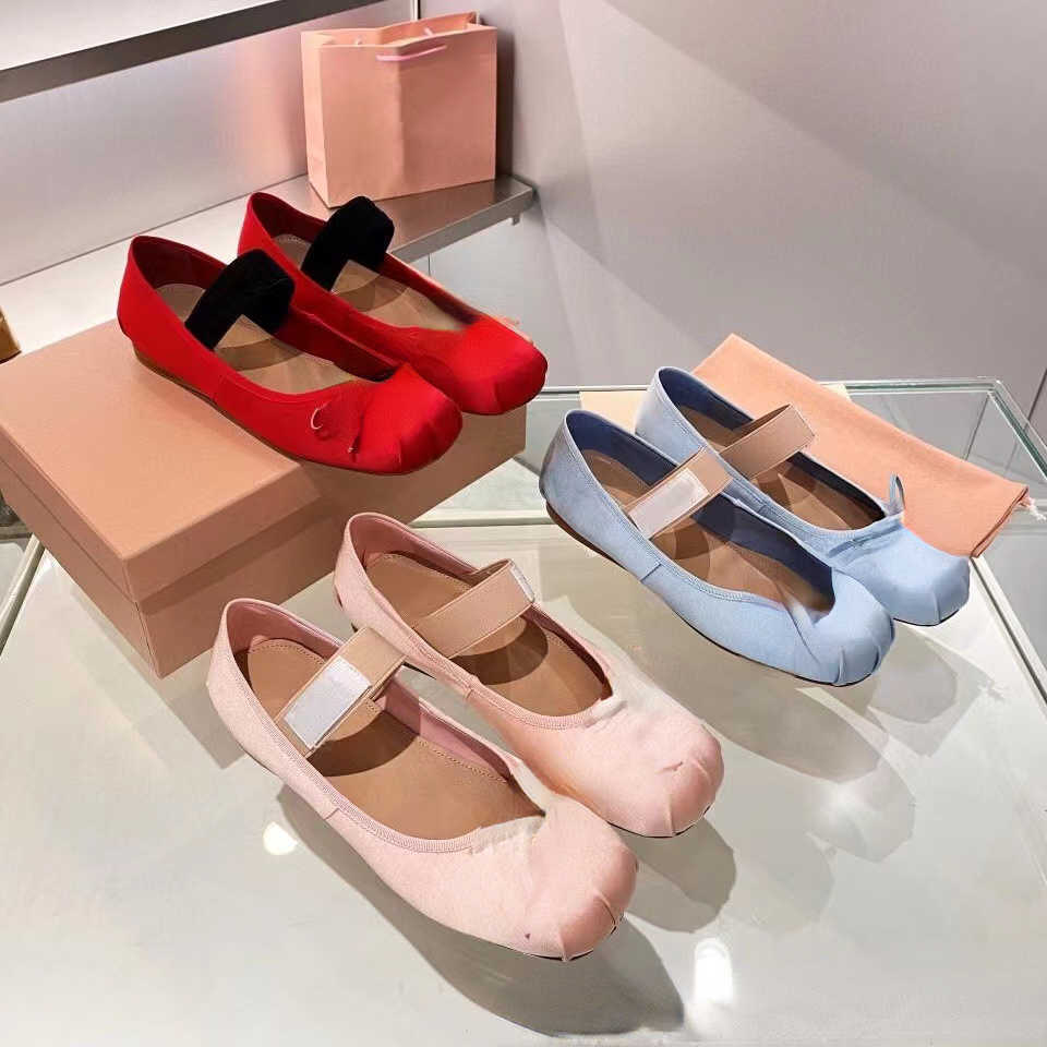 

Brand Casual Shoes designer design New Ballet Shallow Bowknot Flat Princess Single Fashion Women's Shoes, Red
