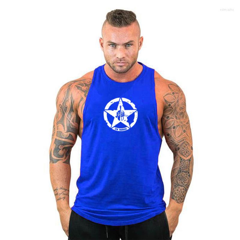 

Men's Tank Tops Brand Fashion Cotton Sleeveless Shirts Top Men Fitness Shirt Mens Singlet Bodybuilding Workout Gyms Vest, Black