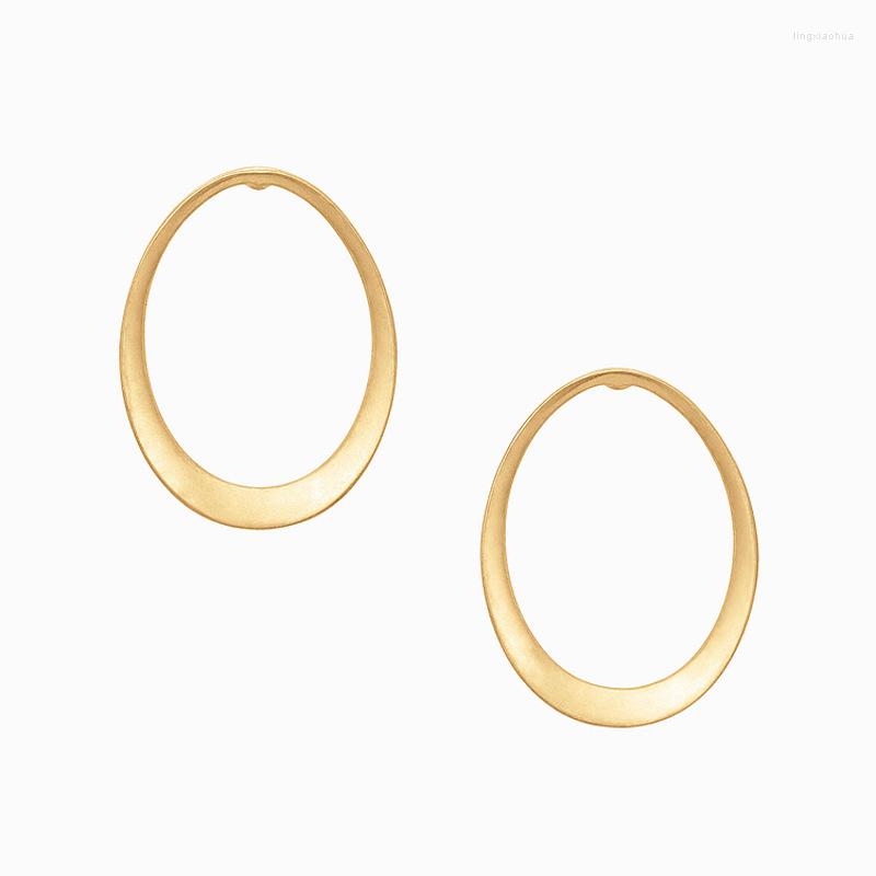 

Dangle Earrings Wholesale 6 Pair Lot Oval Hoop Drop Simple But Stunning Geometric Shape Jewelry For Women