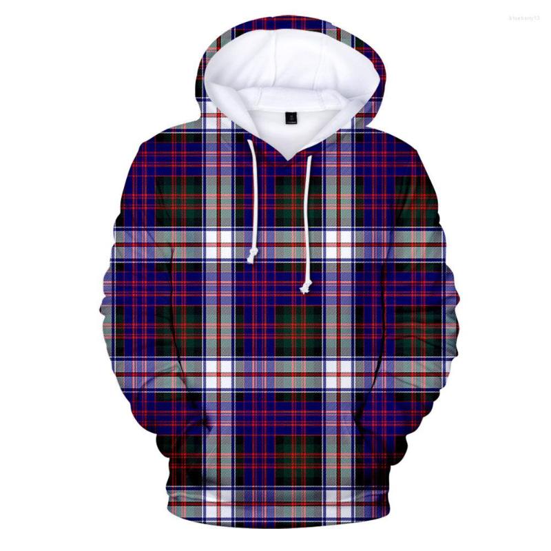 

Men's Hoodies 2 To 14 Years Old Kids Lattice 3D Hoodie Printed Streetwear Red Plaid Fashion Men Sweatshirt High Street