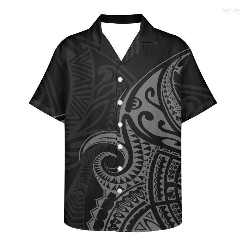 

Men's Casual Shirts Men's Samoan Puletasi 2022 Brand Autumn Men Floral Print Short Sleeve Shirt Party Holiday Flower Homme Plus Size, Rr2103227f16