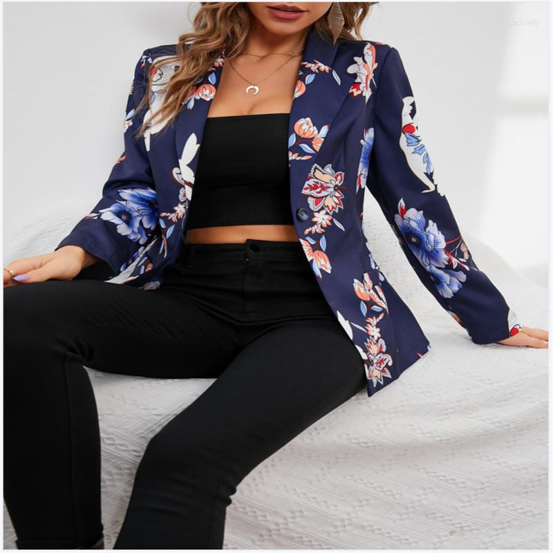 

Women' Jackets 2022 Real Time-limited Jaqueta Feminina Jaquetas Feminino European And American Flower Suit Jacket Autumn Winter Style Sale, Multi