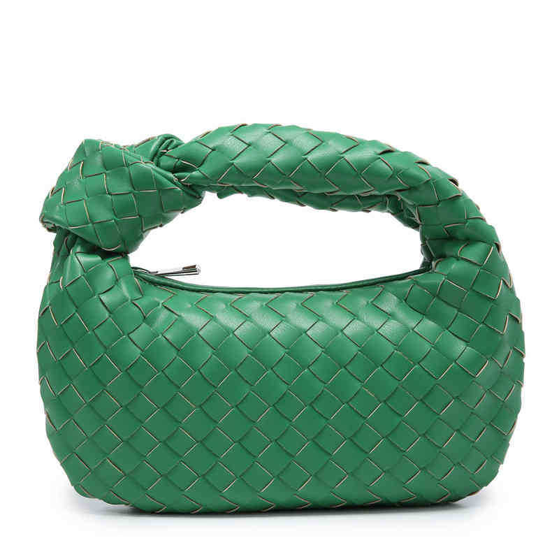 

Shopping Bag Knotted Women Handbag Pu Leather Woven Clutch Bag Fashion Brand Shoulder Bag Purse Handmade Hobo 2022 220723, Bronzed