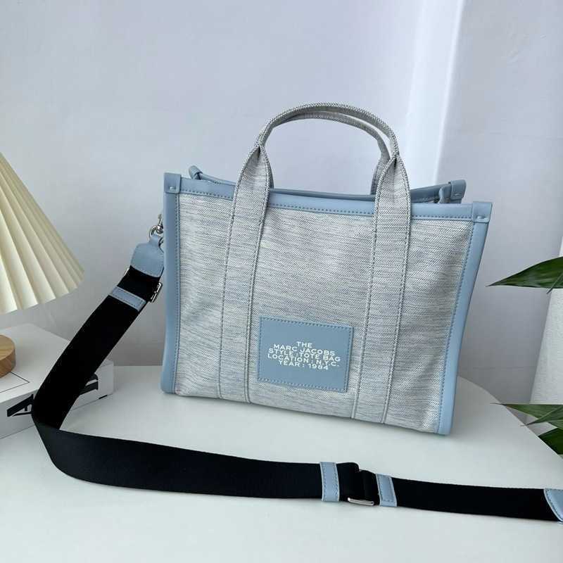 

Designers Bag Marc's Jacob Tote Famous Luxury Lady Fashion Hourglass Handbags Mj Mojie Canvas Large Capacity Portable One Shoulder Messenger 28M4, Small 33cm