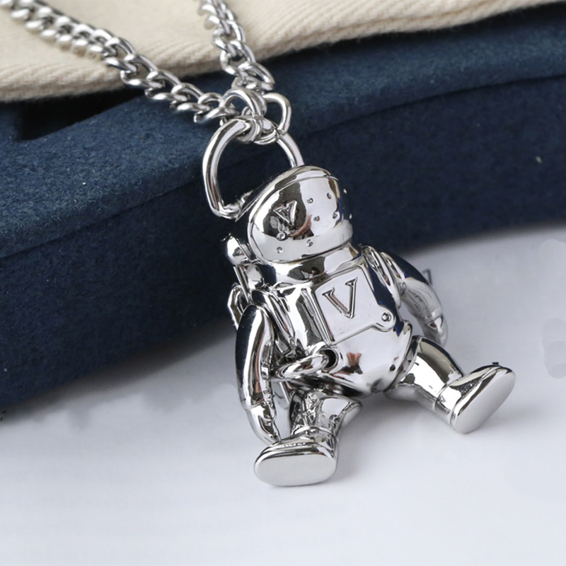

Necklace designers luxurys spaceman design necklaces solid colour temperament versatile women Jewelry fashion casual style Christmas gift Jewelrys very good