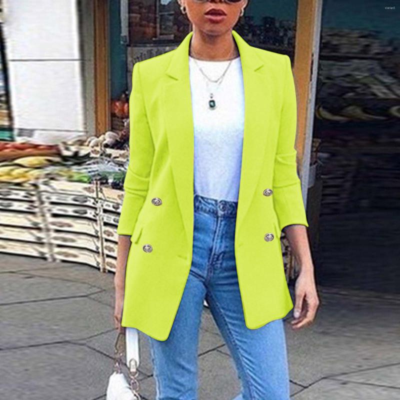 

Women' Suits Ladies Long Sleeve Solid Lapel Jacket Business Suit Cardigan Blazer Top Jackets, Sky blue