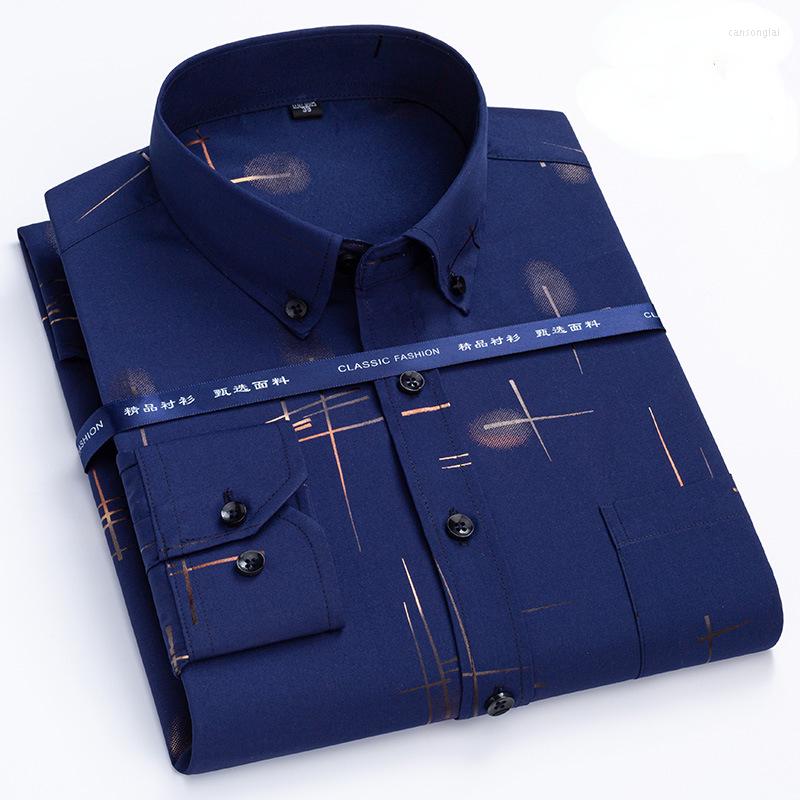 

Men's Casual Shirts Quality Luxury Smooth Soft Non Iron Men's Long Sleeve Dress Shirt Designer Fashion Male Business Formal Button, Gdt222