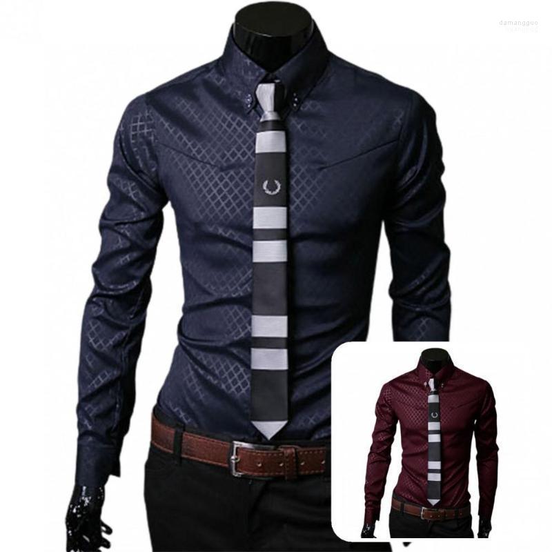 

Men's Casual Shirts Men's Anti-wrinkle Great Buttons Male Shirt Single-breasted Men Long Sleeve For Dating, Black