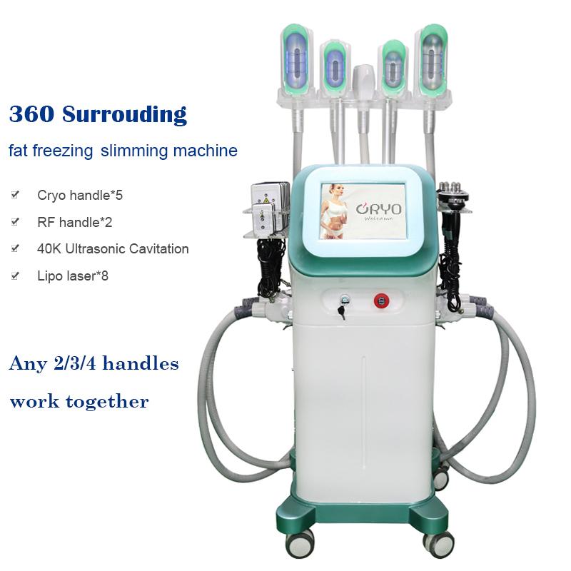 

Cryolipolysis Fat Freezing Lipolaser Cavitation RF Body Slimming Machine Cellulite Removal 360 degree Freeze Beauty Equipment Vacuum Weight Loss System