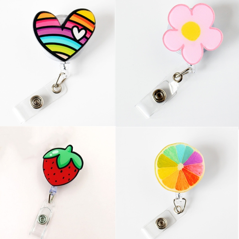 

Key Rings Retractable Nurse Badge Reel Clip Students Id Card Holder Accessories Cute School Supplies Drop Delivery 2022 Smttp