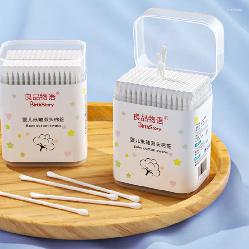 

Makeup Sponges Doublehead Sterile Cotton Swab Screw Head Ear Booger Stick Baby Nose Multi-functional Cleaning