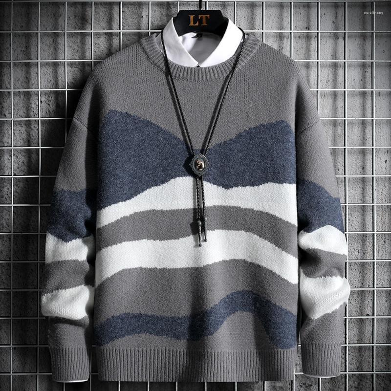 

Men's Sweaters Crewneck Men Casual Knitted Fashion Clothing Warm Jumpers Soft And Comfort Tops Sweatshirt 2022, Green