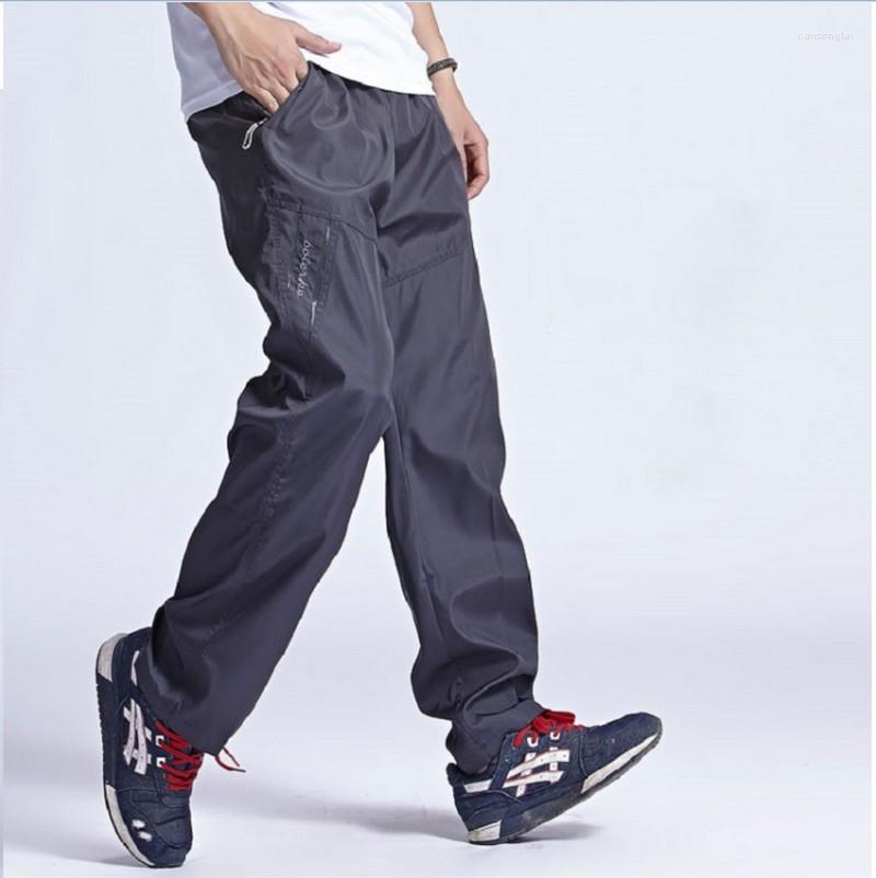 

Men's Pants Mens Autumn Summer Sportwear Casual Sweatpants Sports Breathable Joggers Quick Dry Trousers Male Loose Wide Leg, Blue