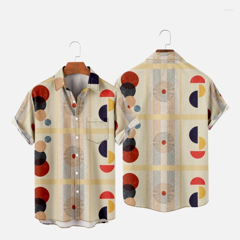 

Men's Casual Shirts Men's Hawaiian T-Shirt Y2K Hombre Fashion Retro Art 3D Print Cozy Short Sleeve Beach Oversized Clothes 017, Zy01363a48 eursize