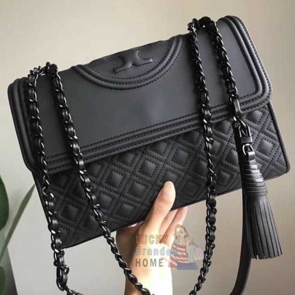 

Luxury Woman's Handbag Torys Leather Burchs Designer Bags Tote Single Shoulder Fleming Black Matte Bag Original High Quality Fashion Crossbo, Silver