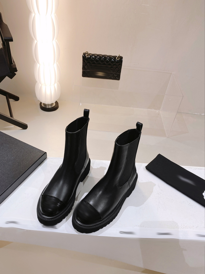 

2023 BEAUBOURG boots Women Fashion Martin Boots Designer Winter Leather Womens Flat Ankle Boot Size EUR 35-40 -E089, Picture color