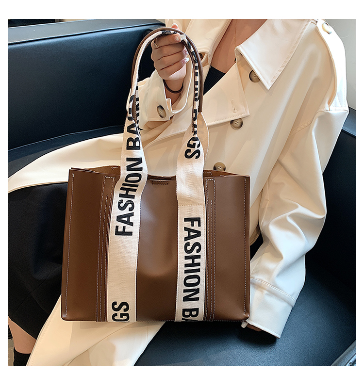 

Fashion Tote Bags for Women Designer Luxury Shoulder Composite Bag Female Trend Pu Leather Sling Handbag Lady, Brown