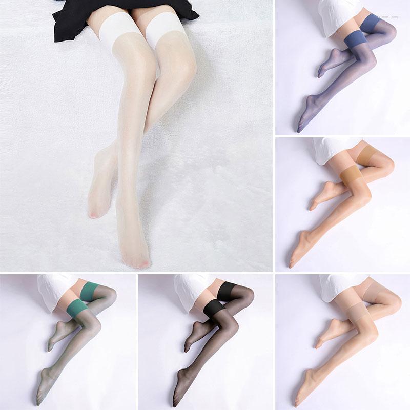 

Women Socks Sexy Lingerie Shine Silk Thigh For Glitter Stocking 12D Ladies Transaprent High Stockings Long Medias, 03