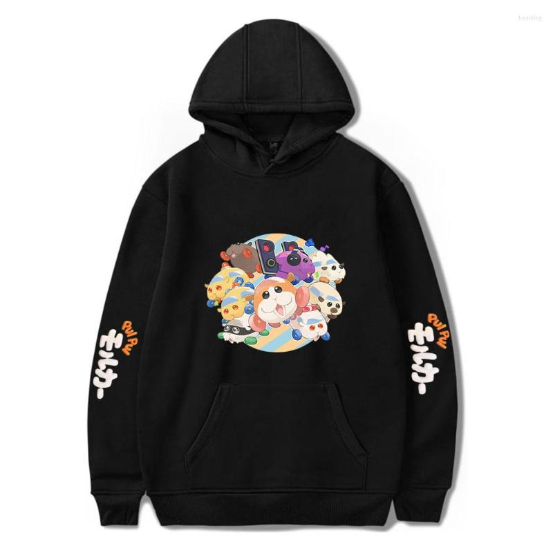 

Men's Hoodies Pui Molcar Hoodie Unisex Pullover Kawaii Women Tracksuit Harajuku Streetwear Cartoon Fashion Clothes Plus Size Tops, Navy