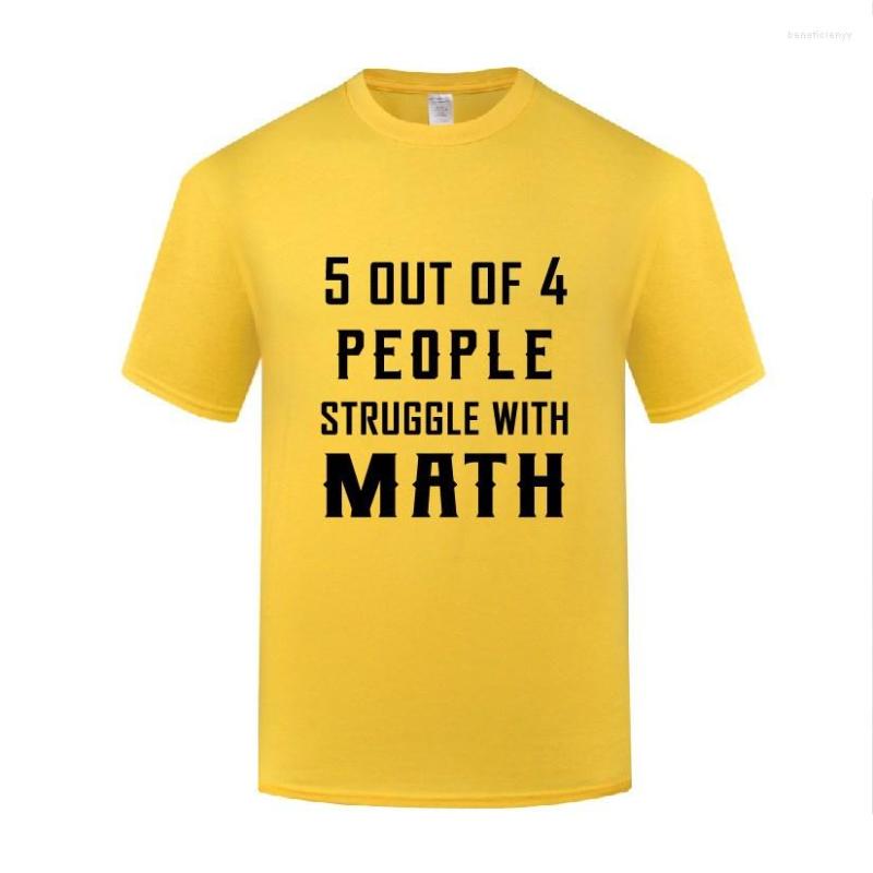 

Men's T Shirts Funny 5 Out Of 4 People Hate Math Cotton Shirt Casual Men Round Neck Summer Short Sleeve Tshirts Streetwear, Purple
