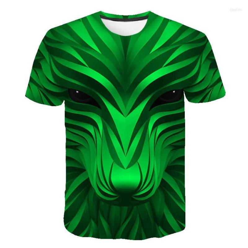 

Men' T Shirts Men Casual 3D Print Tees Cool Wolf Harajuku Tee Punk Male Short Sleeve Hip Hop Streetwear 2022 Summer, V6
