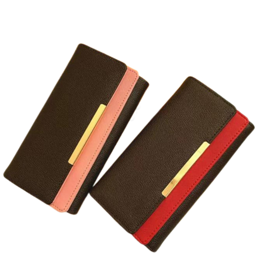 

Designer Original Luxury Red Leggings Long Purse Multi-color Coin Purse Clip Box Ladies Classic Zipper Pocket 2210011L, As shown in figure