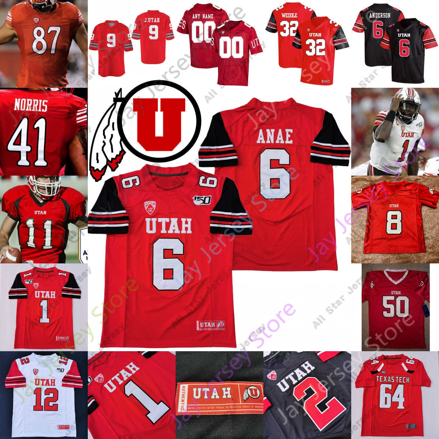 

NEW Football Jerseys Football Jerseys Utah Utes Football Jersey NCAA College Devin Brumfield Jaylen Dixon Jason Shelley Britain Covey Chase Hansen Garett Bolles St, Red i