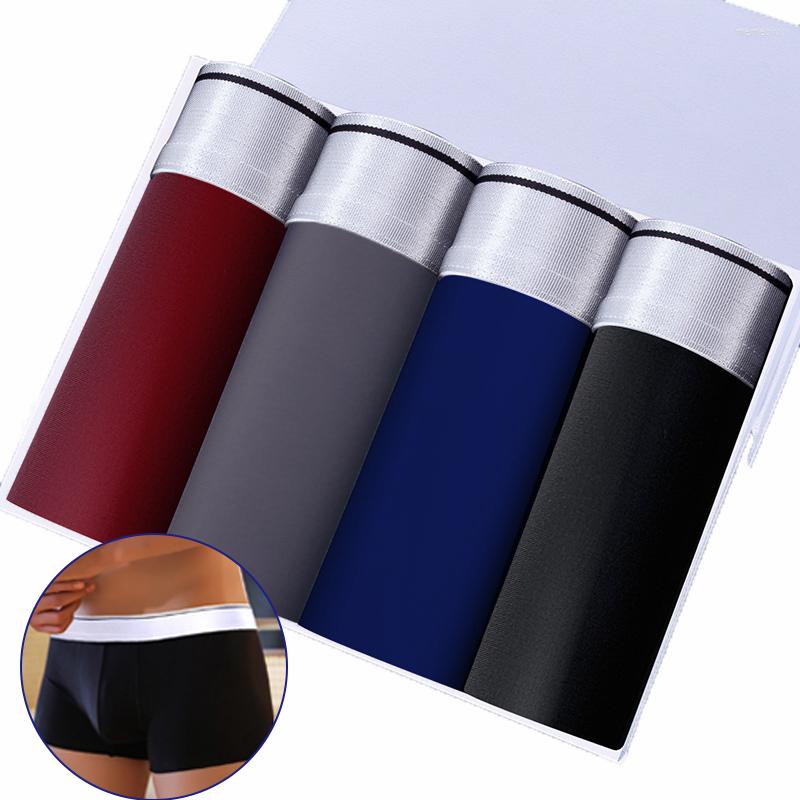 

Underpants 4cs/lot Men's Panties Boxers Ice Silk Breathable Men Boxer Shorts Male Couple Sexy Set Homme Calzoncillo, 3pcs 3-11