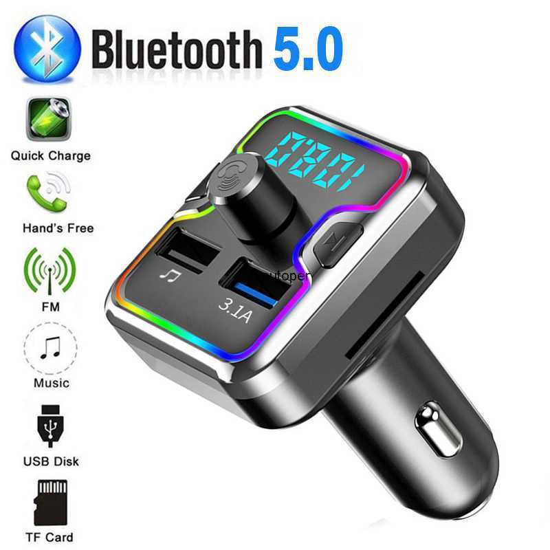 

USB ChargerCar Bluetooth Gonomwicy Kit 5.0 Car Kit With FM Transmitter Modulator MP3 Player TF Card USB Receiver AUX