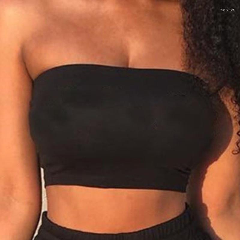 

Bustiers & Corsets Intimates Tube Tops Women' Strapless Elastic Band Lingerie Without Sling Wrapped Chest Lady Fashion Sexy Mature For, Black