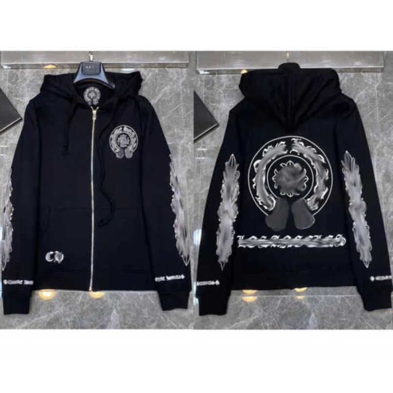

Classic Mens Luxury Jackets Sweatshirts Fashion Designer Hoodies Zipper Hooded Sweater Cross Pullover Sanskrit Hoodie Casual Men Women Tops Coat Jacket Cguq