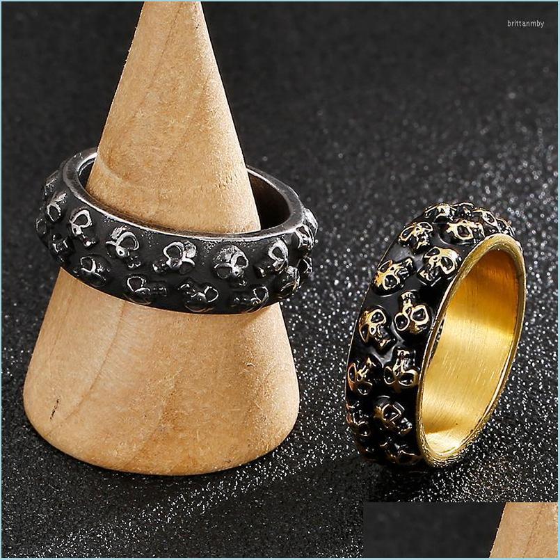 

Cluster Rings Cluster Rings Stainless Steel Men 39S Fingerring Skl Engraveable Gothictitanium Sklies For Mens Jewellery 2022 Trend D Dhixg