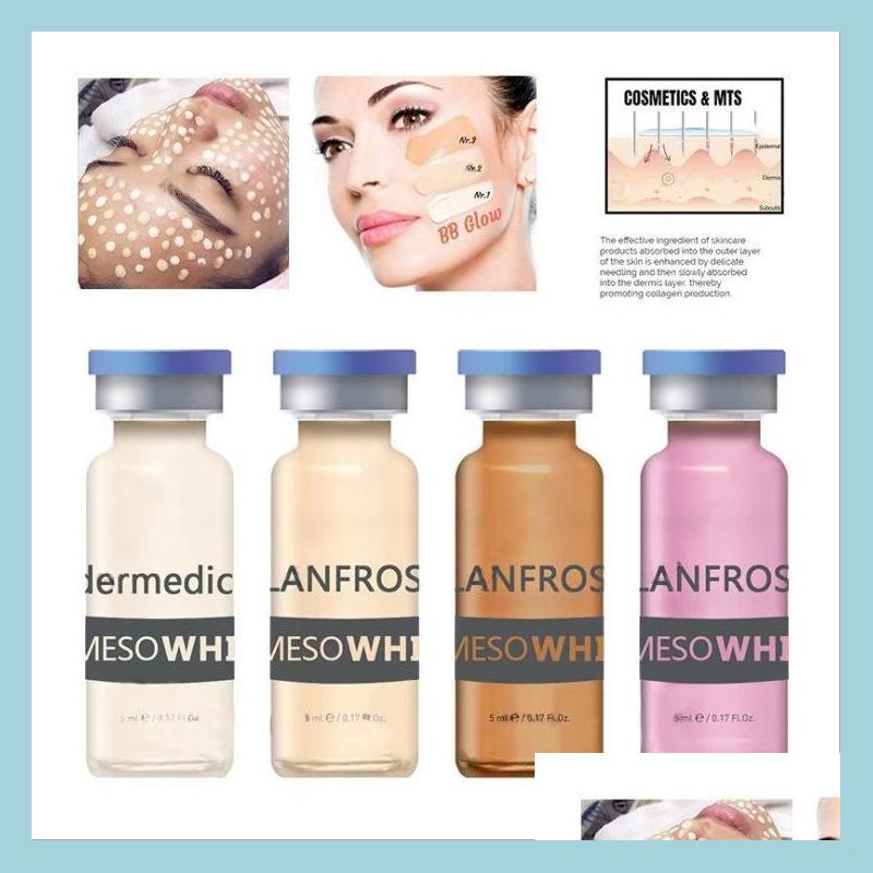 

Foundation Korean Cosmetics 5Ml Mesowhite Face Foundation Bb Cream Kit Glow Serum Concealer For Microneedle Hine Drop Delivery 2022 Dhpzs, White(10pcs/set)