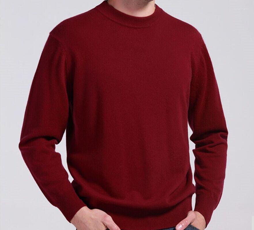 

Men' Sweaters Man' Cashmere Winter Autumn O-Neck Long Sleeve Pullovers Soft Warm Knitwear Plus Size -XXXL, Black