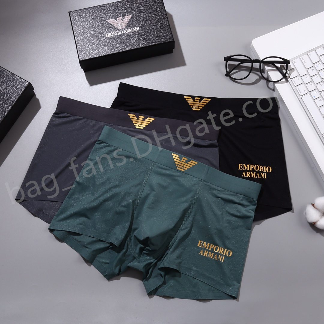 Brand Dupe Men's Underwear Multi-brand Boxers for Men Fahion Shorts 3pcs/set with Box