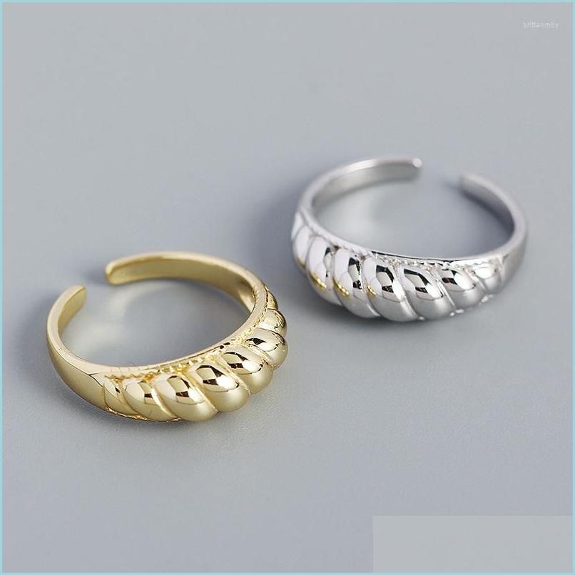 

Cluster Rings Cluster Rings 925 Sterling Sier Trendy Wedding Mom Birthday Gift For Woman Finger Gold Resizable Ring Fine Jewelry Wom Dhxog