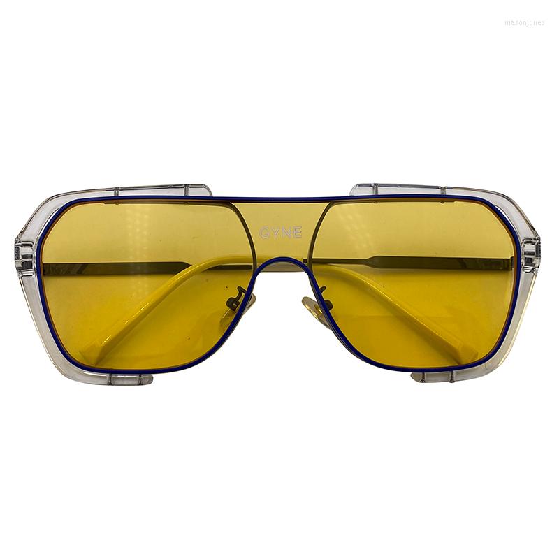 

Sunglasses Square Cool Irregular One Big Frame Bungee Glasses Street Party Beach Women Round Face Trendy Man Fashion