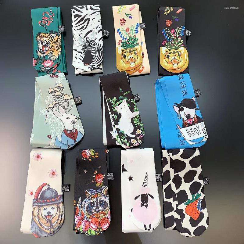 

Scarves Animal Print Bag Strap Scarf Women Small Long Skinny Ladies Fashion Bib Neck Rings
