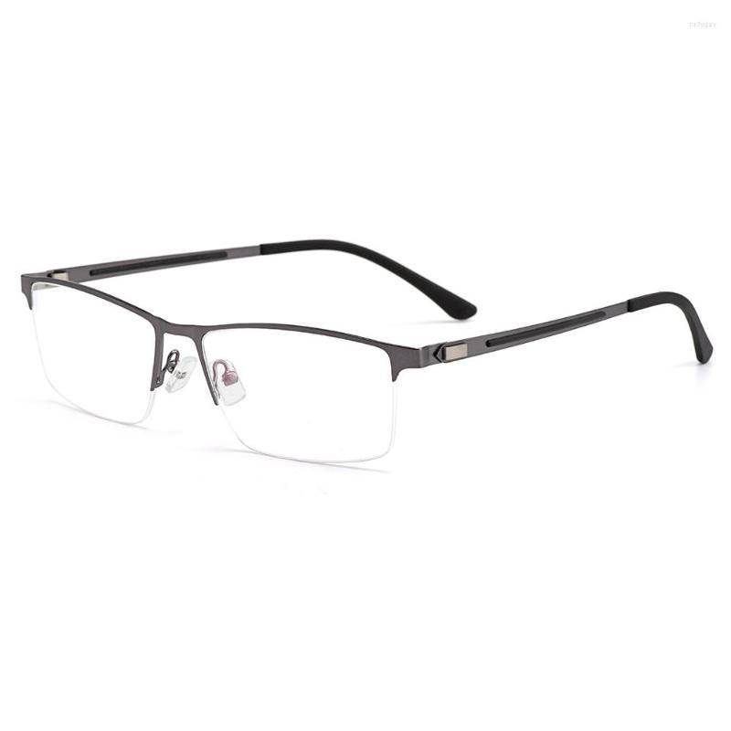 

Sunglasses Frames Business Men Semi Frameless Glasses Frame Titanium Alloy S41001 Classic Male's Spectacles Prescription With Spring