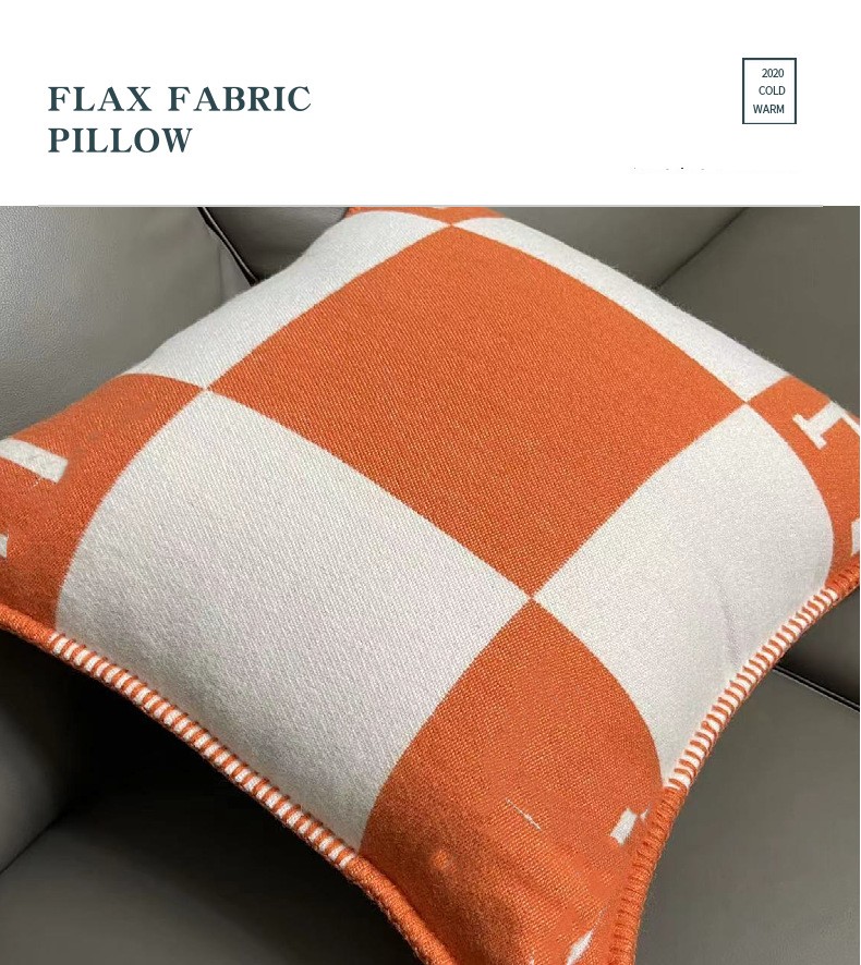 

Cushion/Decorative Pillow H Living room sofa Ins home Orange 5 colors 45&45cm, Beige