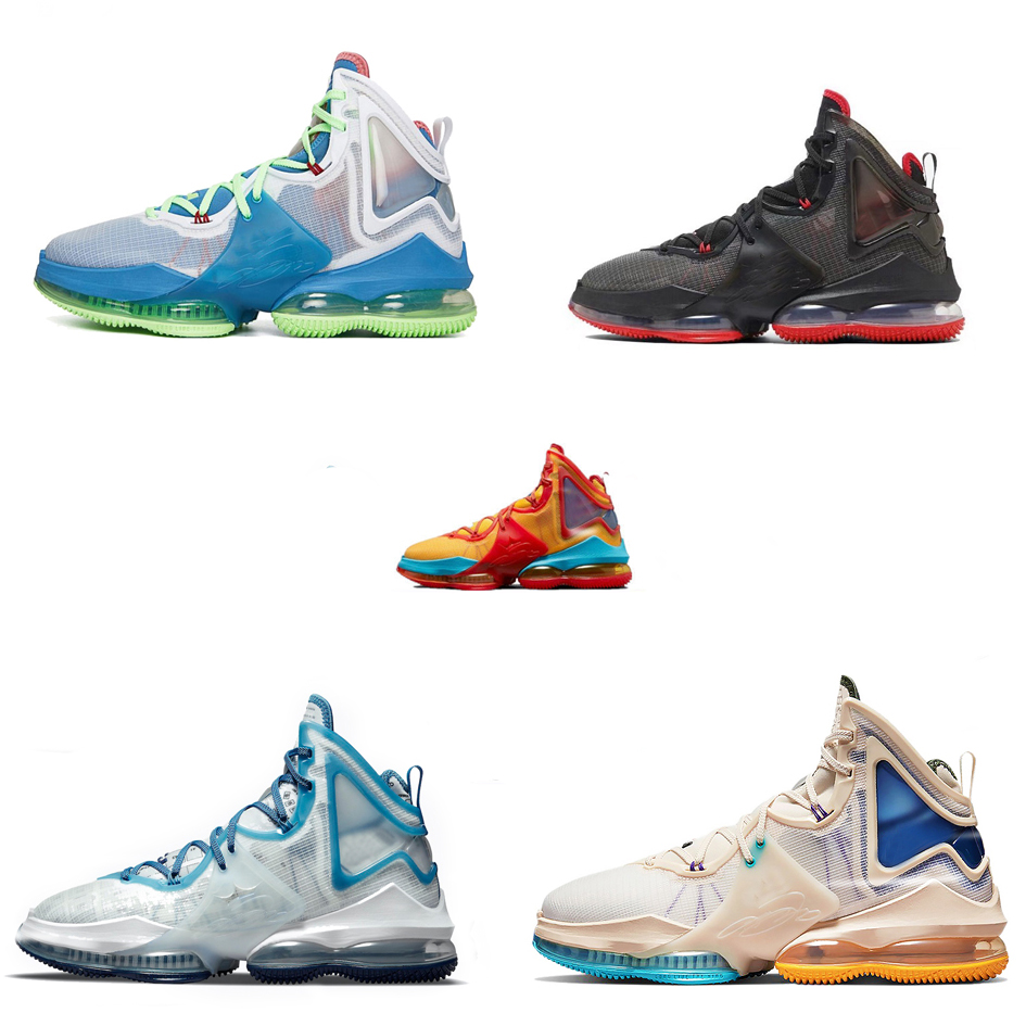 

What the lebron 19 shoes mens Gang James XIX sneakers Spirits White Green Bred Blue Space Jam Beige Yellow Orange Grey Black tennis, 1#
