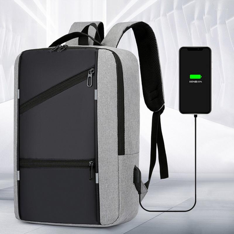 

Backpack Men Waterproof Business USB School Backpacks Laptop Large Capacity Bagpacks For Back Pack Bags BookBag, Small bag-27x25x14cm