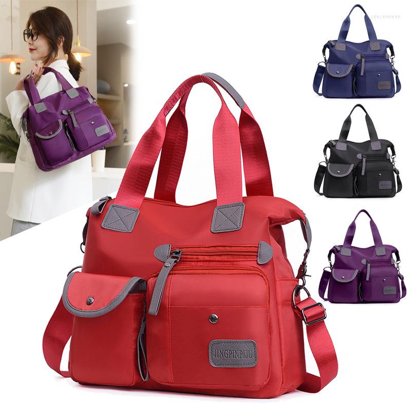 

Evening Bags Women's Bag Shoulder Nylon Oxford Cloth Portable Crossbody Large Multi-Pocket Mummy For Women, Black